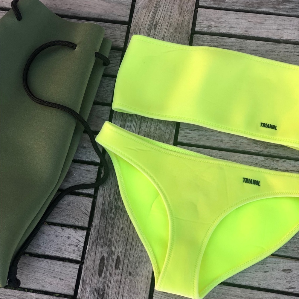 Triangl Crush Lemon Split Velvet Bikini⚡️